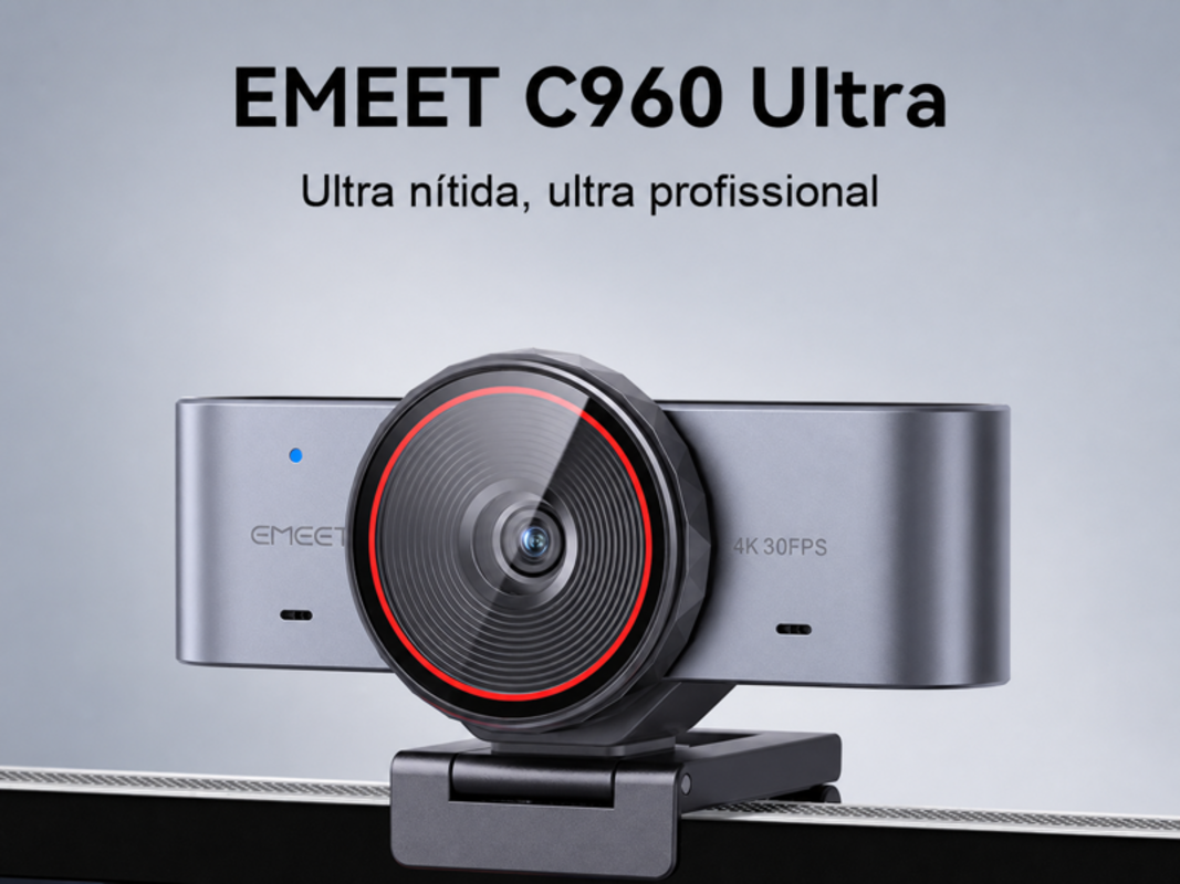 EMEET lança webcam 4K flagship C960 Ultra no Brasil | Jornal de