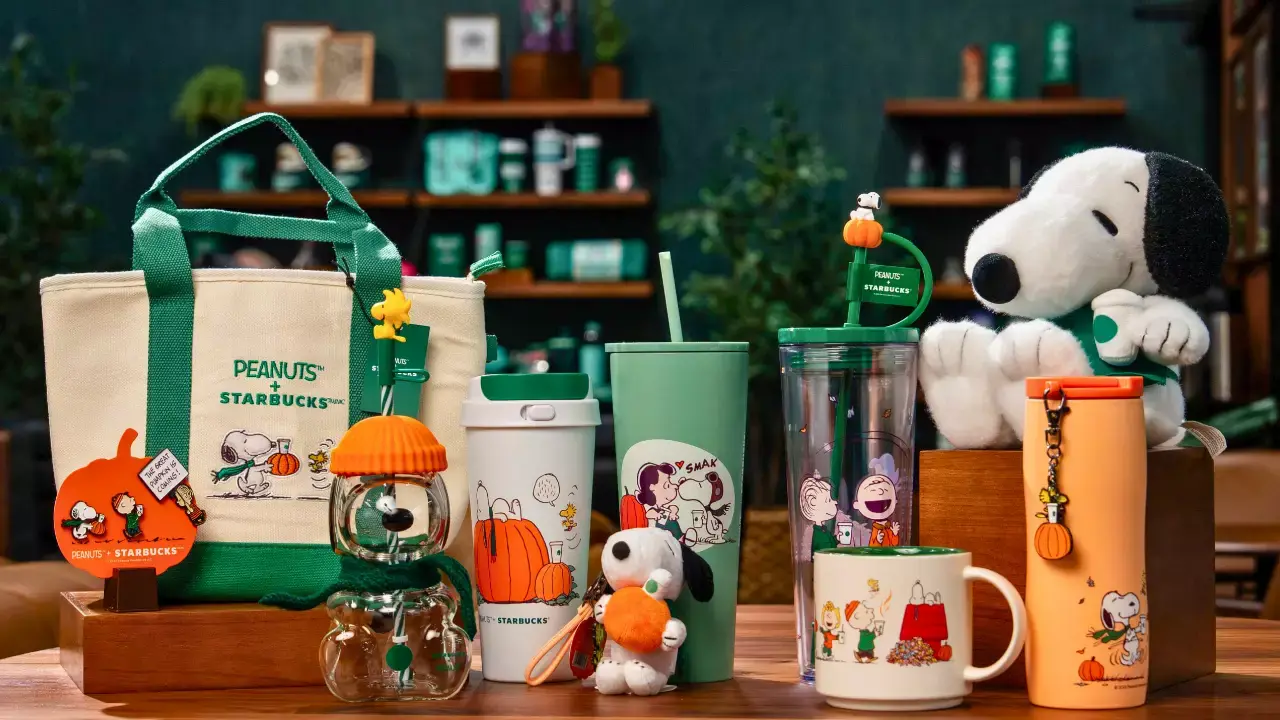 Com unidade em Alphaville, Starbucks lança coleção inspirada em Snoopy